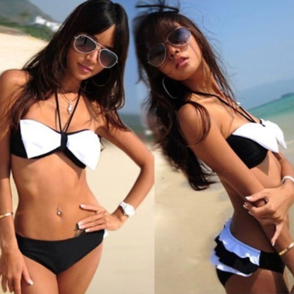 Bow Tie Ruffled Bikini - Picture 4 of 4